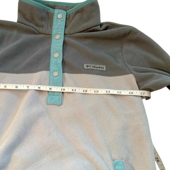 SALE! Columbia Fleece Sweatshirt - Size Small - Like New - Gray, Quarter Snap Up - Picture 14 of 14